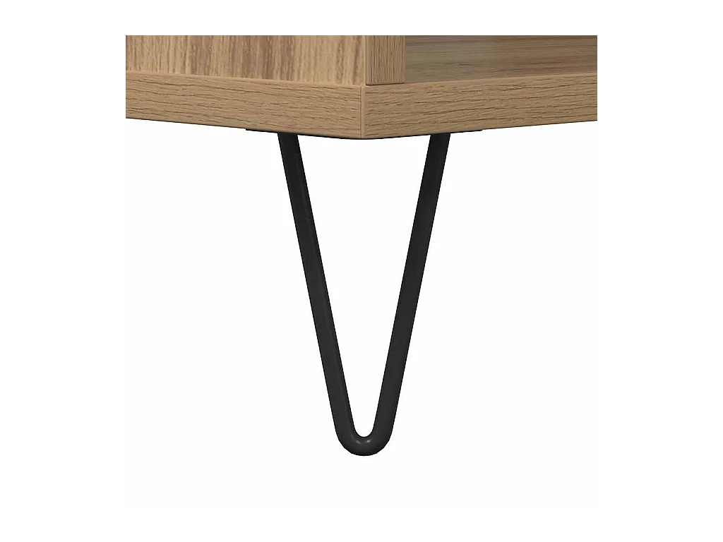 Handgemaakte eikenhouten salontafel 60 x 50 x 40 cm Technisch hout