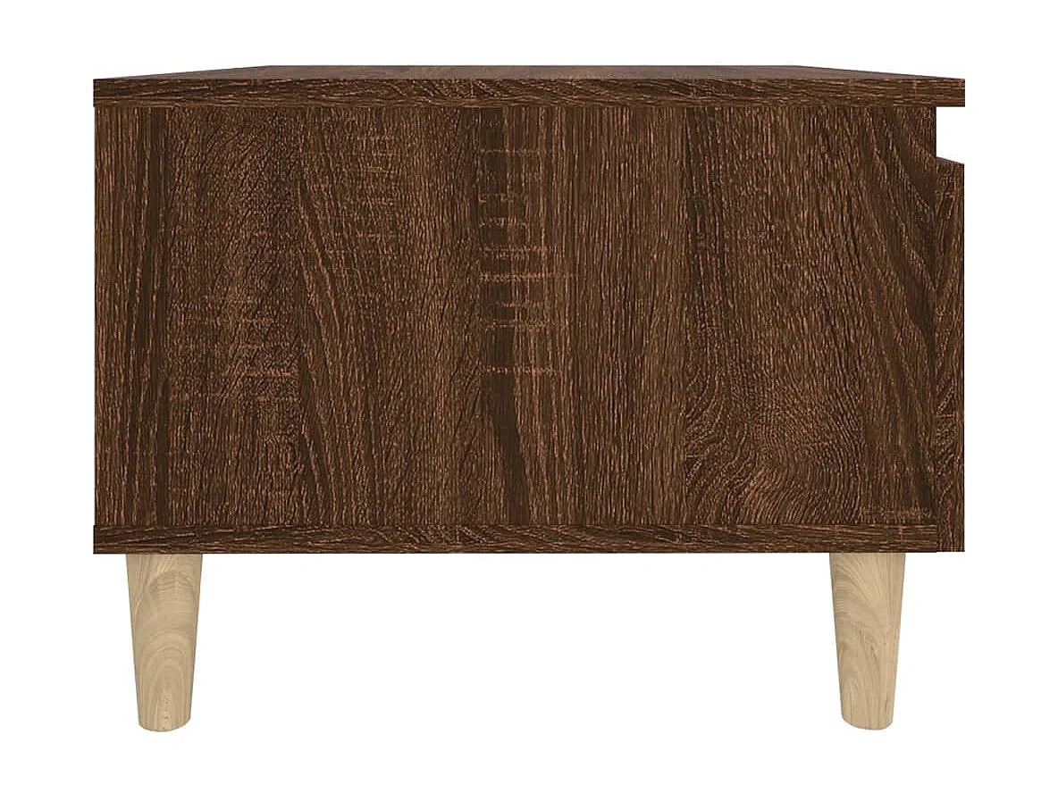 Mesa auxiliar Roble marrón 50x46x35 cm Madera de ingeniería