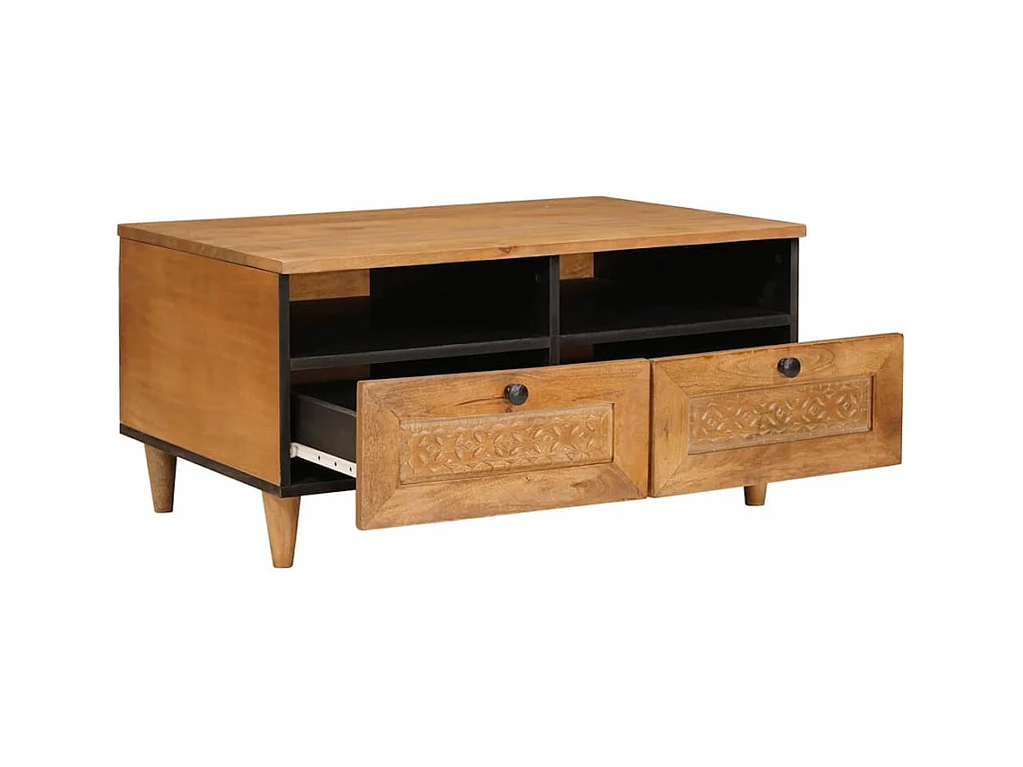 Tavolino con cassetto Marrone chiaro 80 x 54 x 40 cm