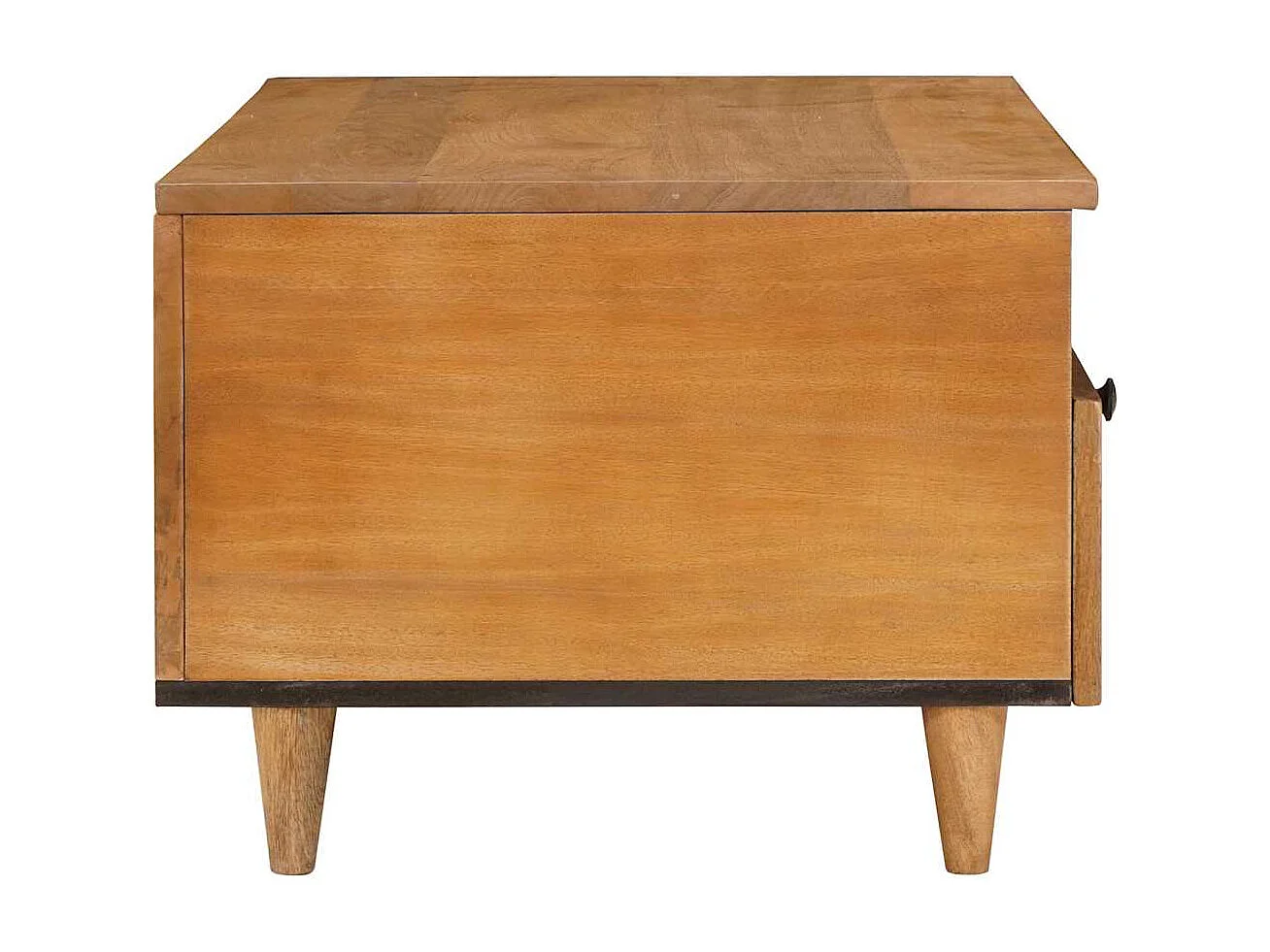 Table basse avec tiroir Marron clair 80 x 54 x 40 cm