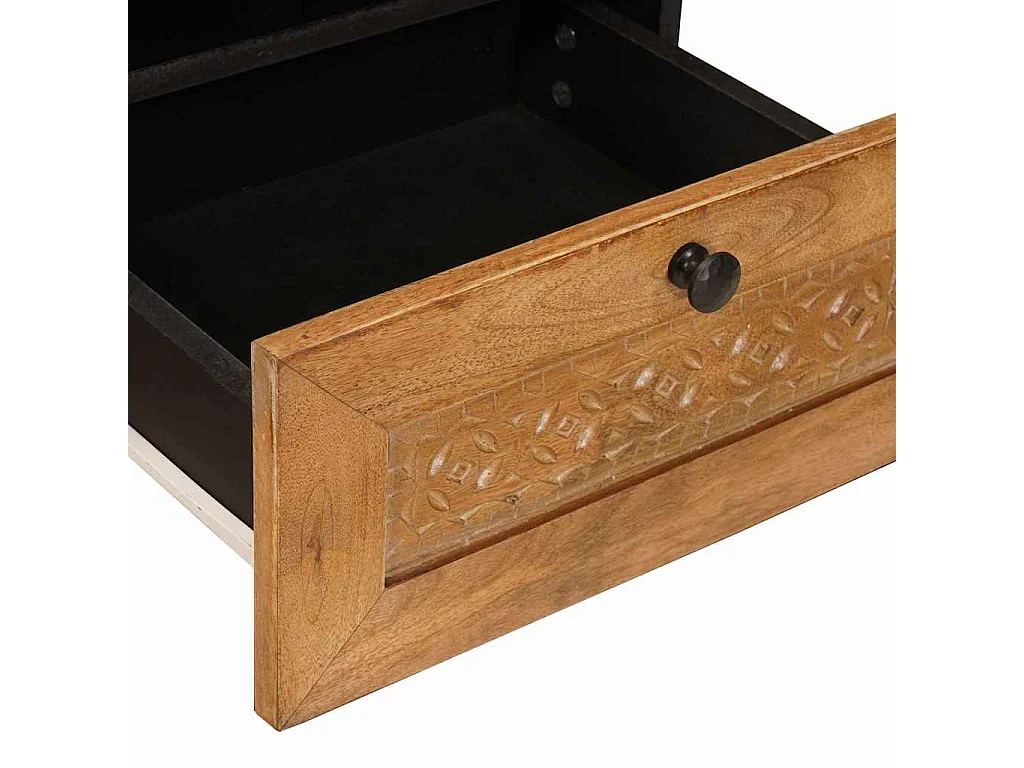 Table basse avec tiroir Marron clair 80 x 54 x 40 cm