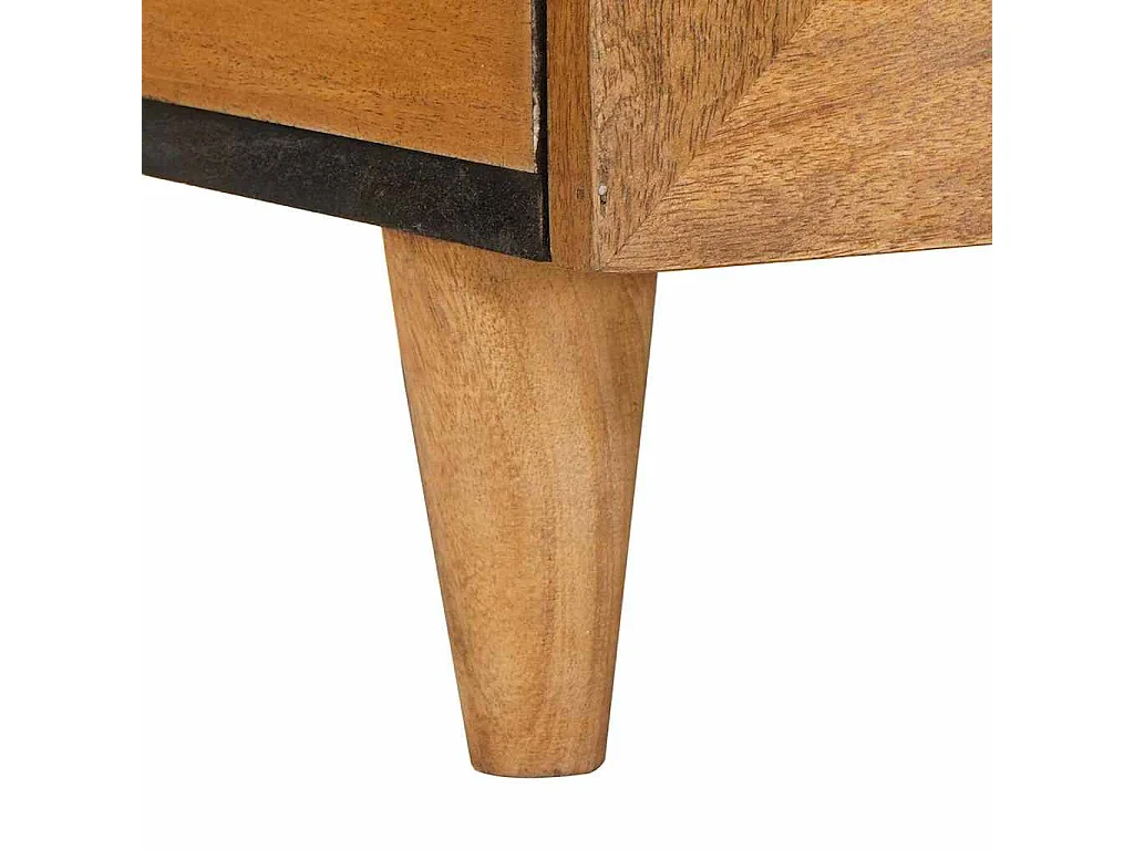 Table basse avec tiroir Marron clair 80 x 54 x 40 cm