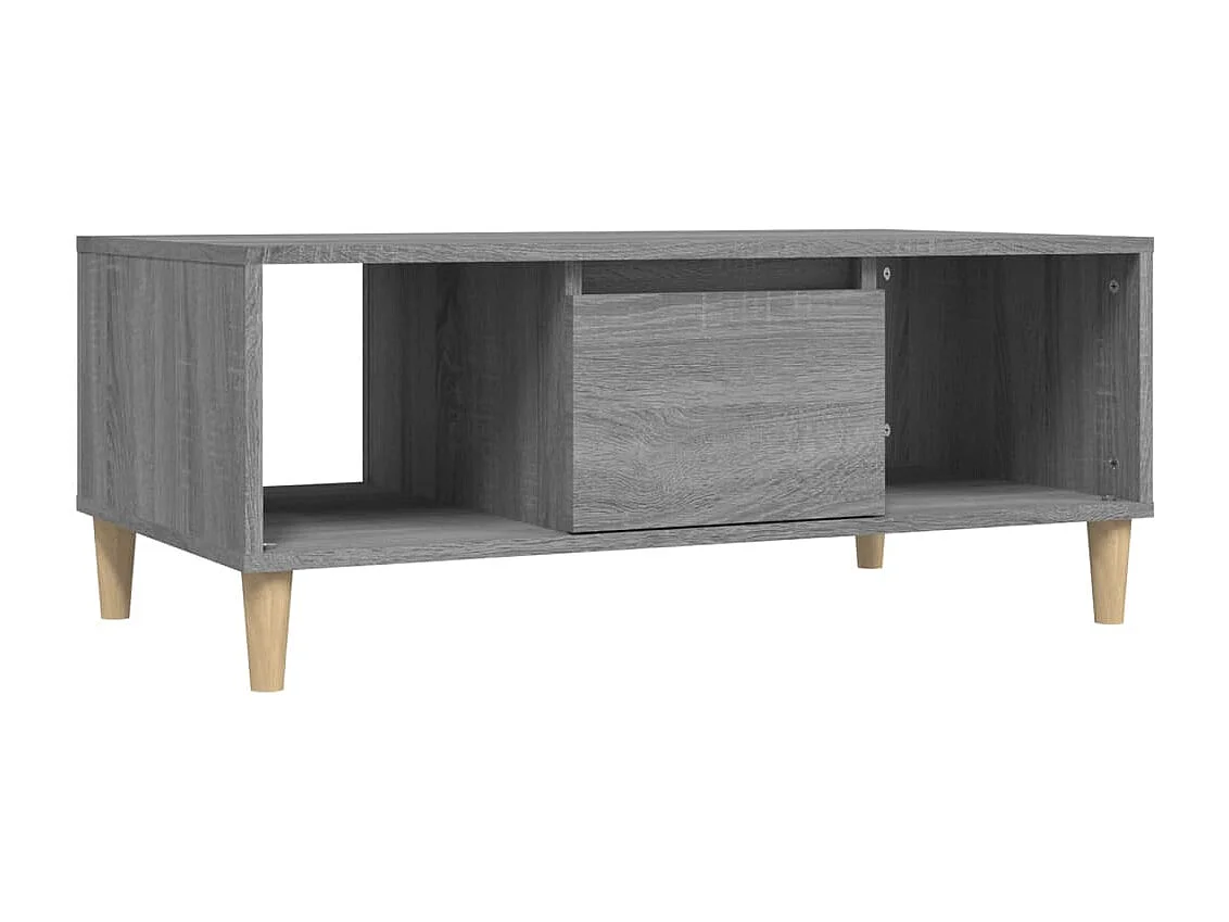 Mesa de centro Sonoma gris 90x50x36,5 cm Madera de ingeniería