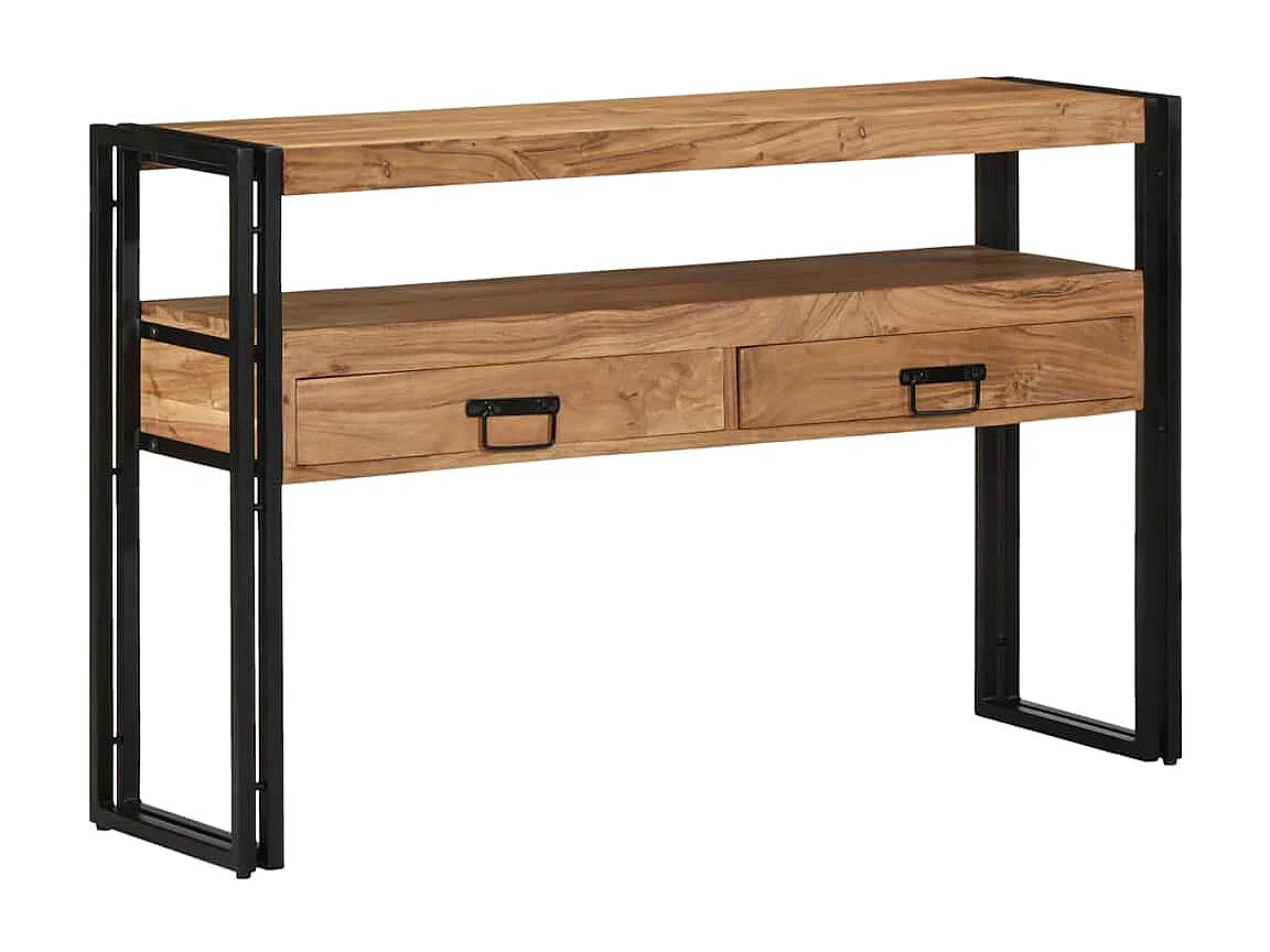 Tavolo consolle Marrone 120 x 33 x 75 cm Legno massello di acacia