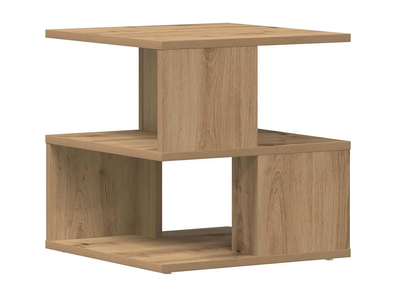 Tavolino laterale in rovere fatto a mano 40 x 40 x 40 cm