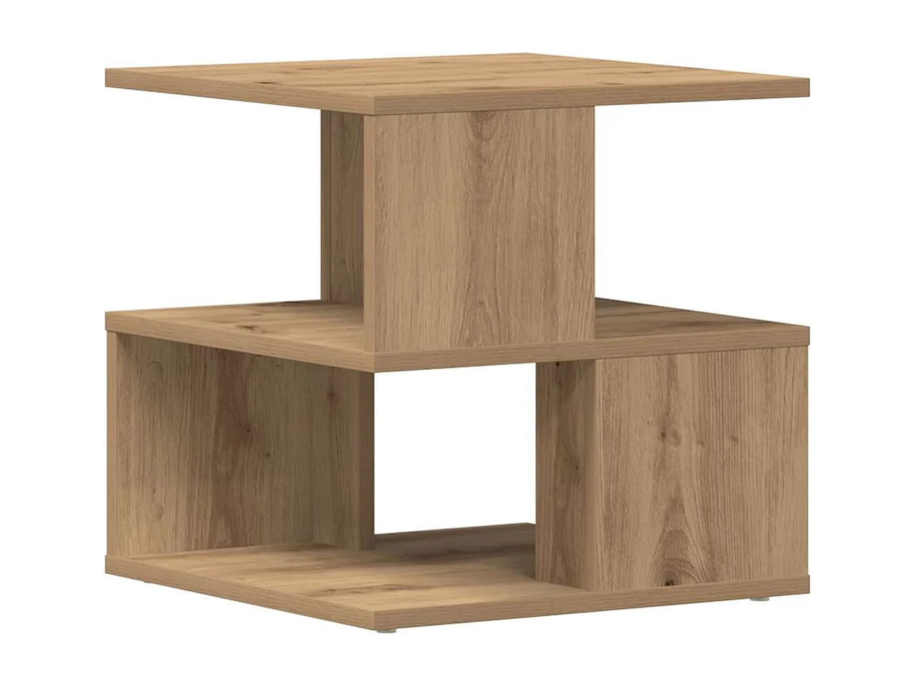 Tavolino laterale in rovere fatto a mano 40 x 40 x 40 cm