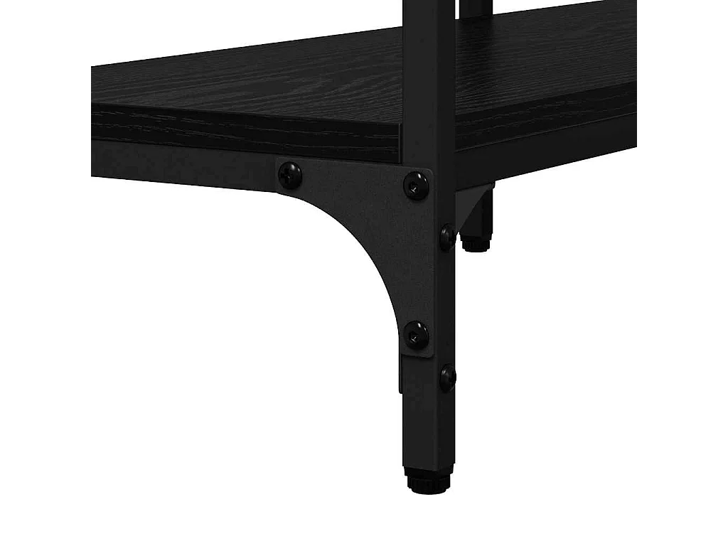 Table console Chêne noir 160 x 29 x 80 cm Bois d'ingénierie