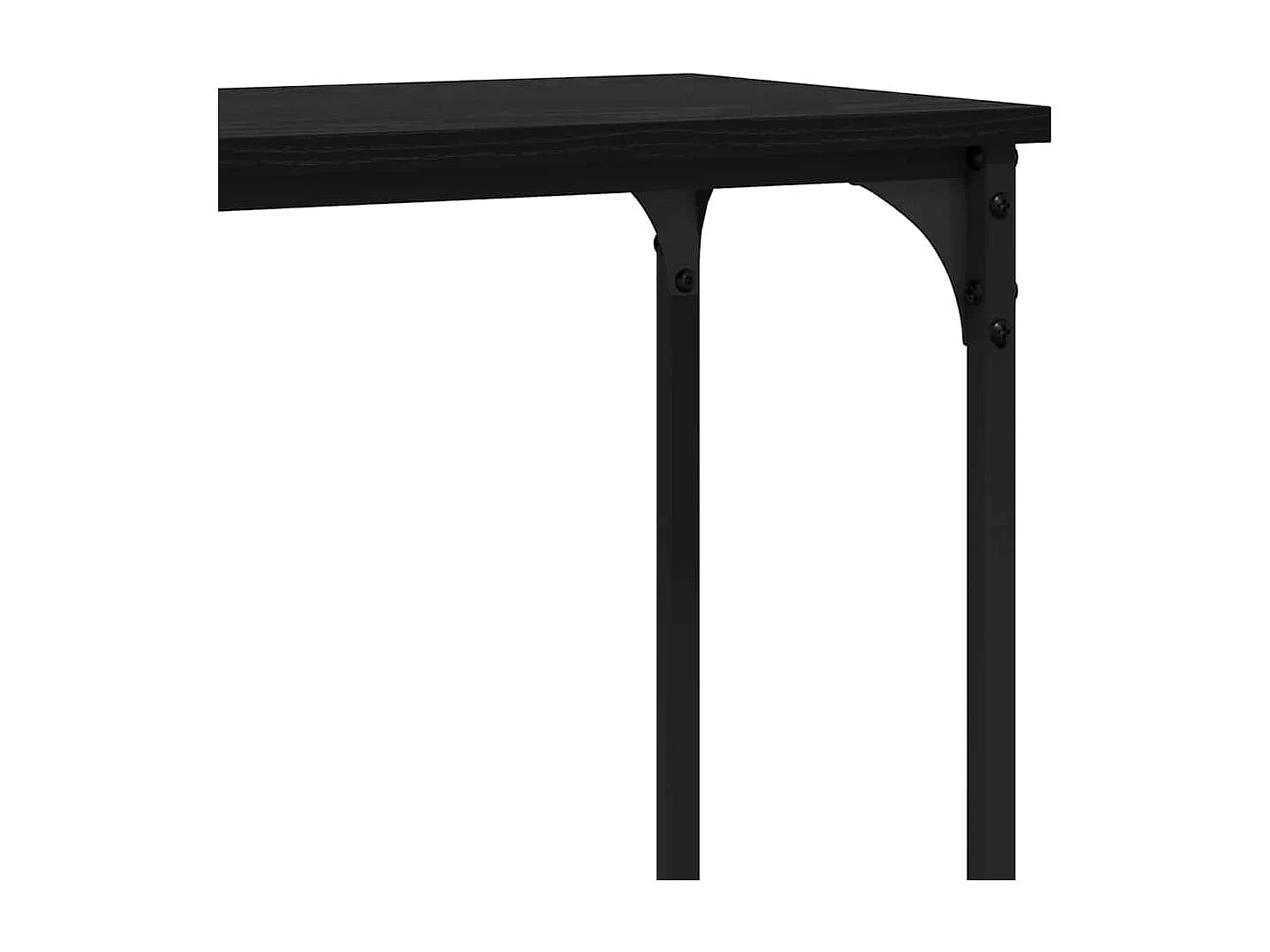 Table console Chêne noir 160 x 29 x 80 cm Bois d'ingénierie