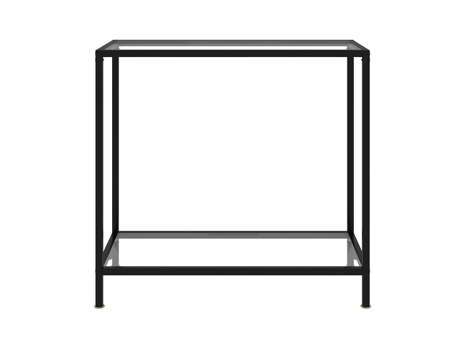 Consoletafel Transparant 80x35x75 cm Gehard glas