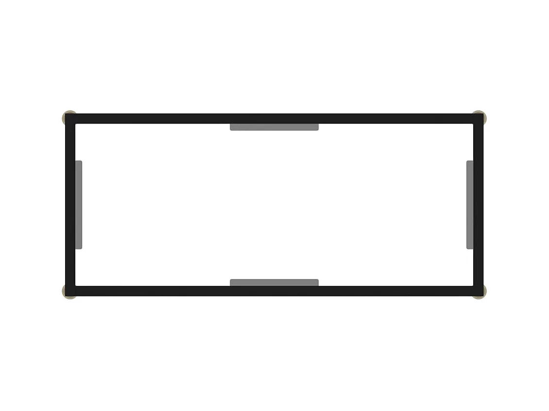 Consoletafel Transparant 80x35x75 cm Gehard glas