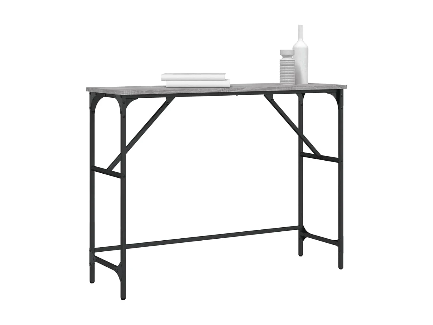 Sonoma consoletafel grijs 100x32x75 cm bewerkt hout