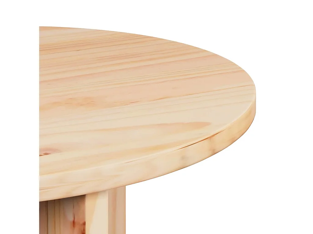 Table basse 2 pcs Naturel 49 x 49 x 28 cm Bois de pin massif