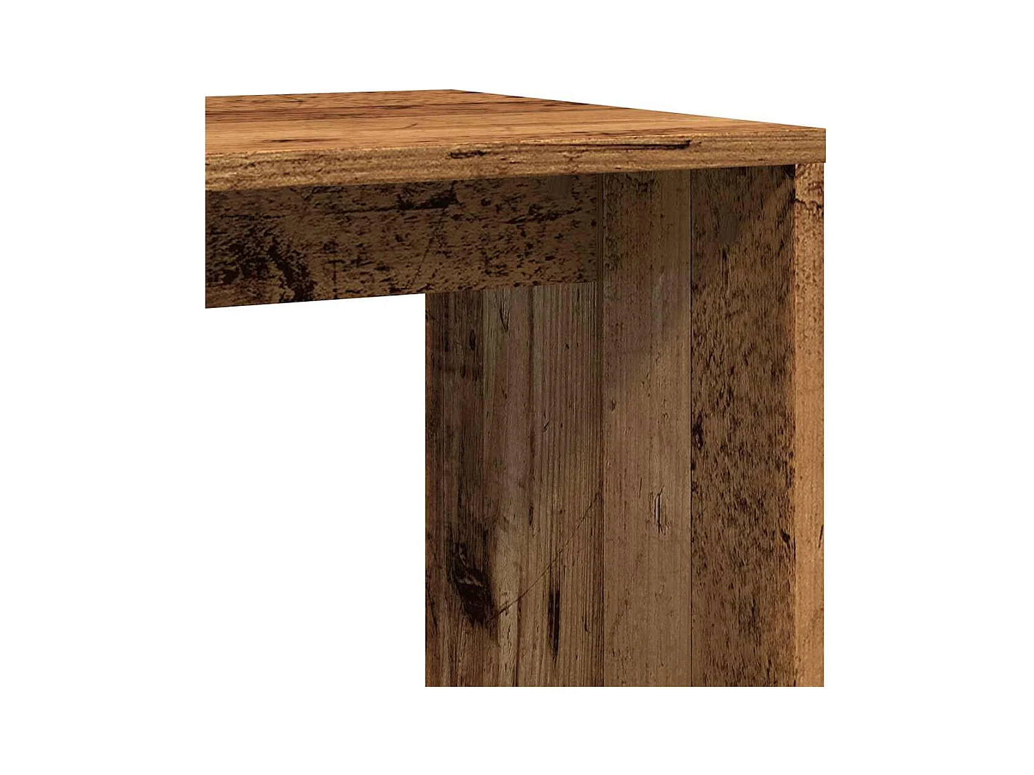 Tavolino laterale in legno antico 59x36x38 cm in legno ingegnerizzato