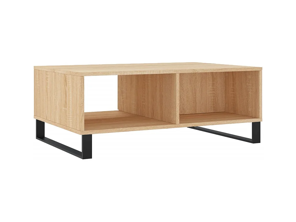 Table basse chêne sonoma 90x60x35 cm bois d'ingénierie