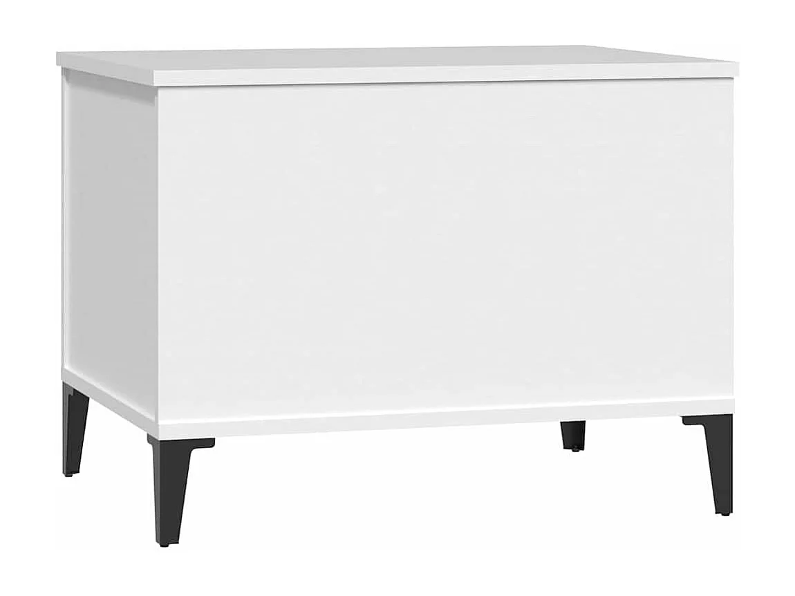 Mesa de centro Blanca 60x44,5x45 cm Madera de ingeniería