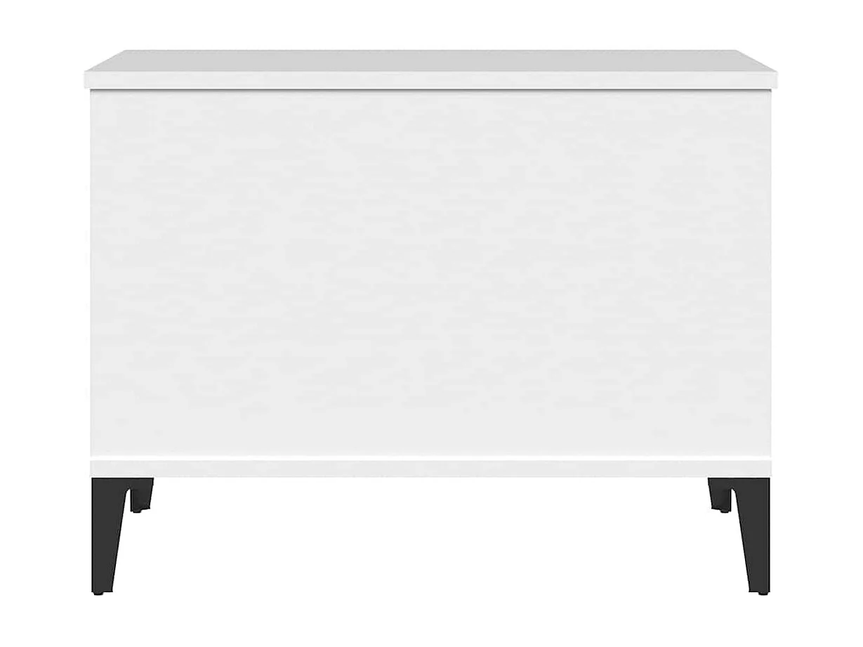 Mesa de centro Blanca 60x44,5x45 cm Madera de ingeniería