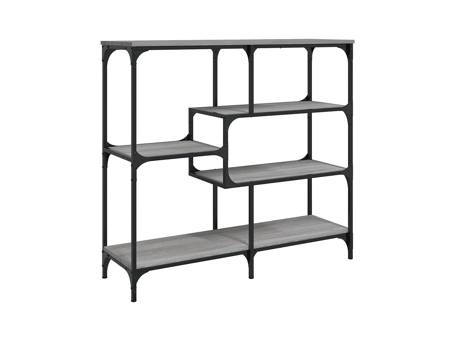 Table console sonoma gris 103x32x95 cm bois d'ingénierie