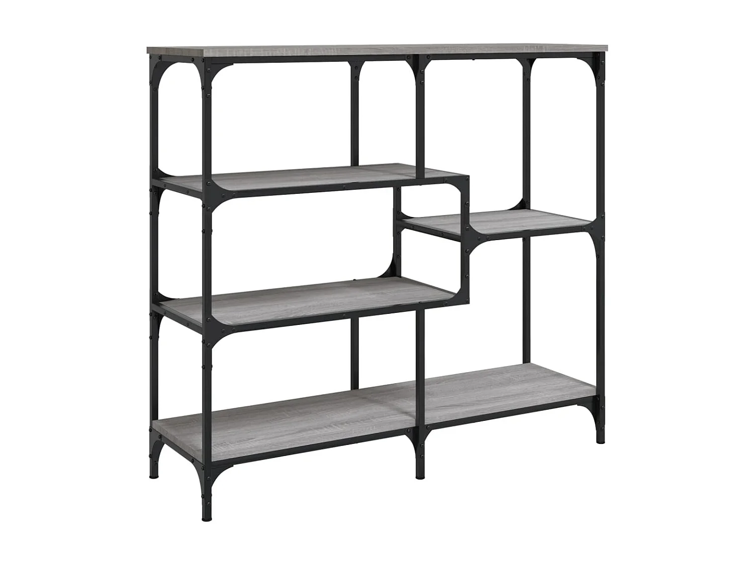 Table console sonoma gris 103x32x95 cm bois d'ingénierie