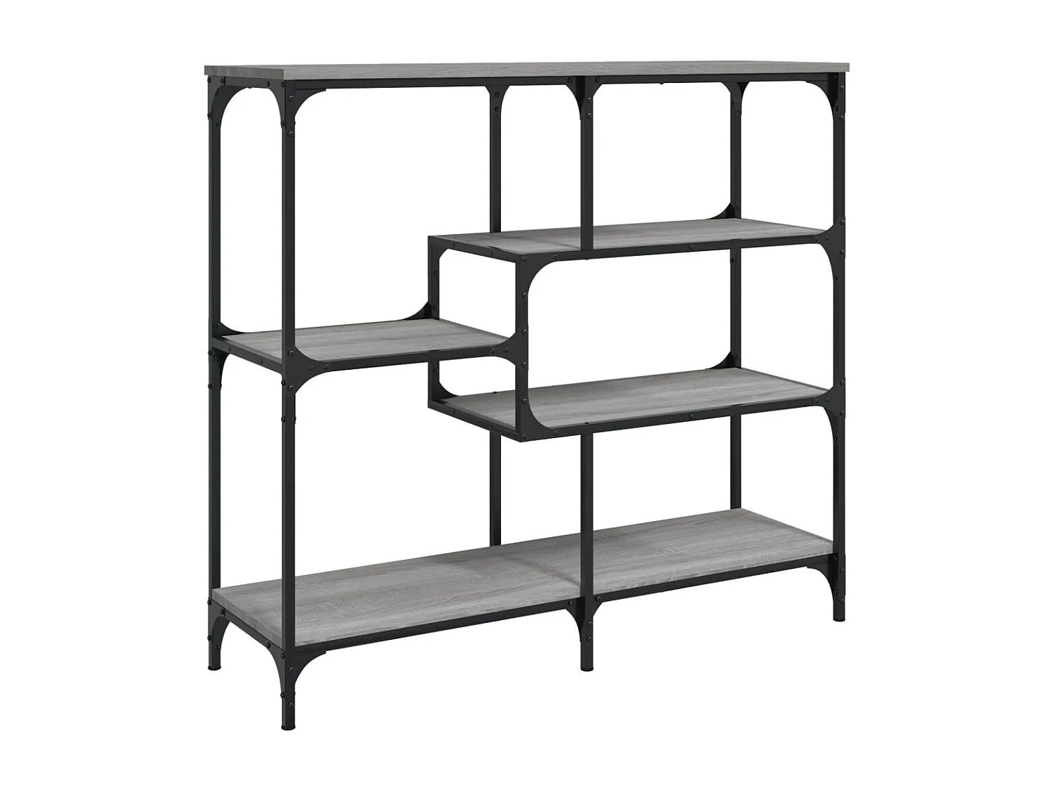 Table console sonoma gris 103x32x95 cm bois d'ingénierie