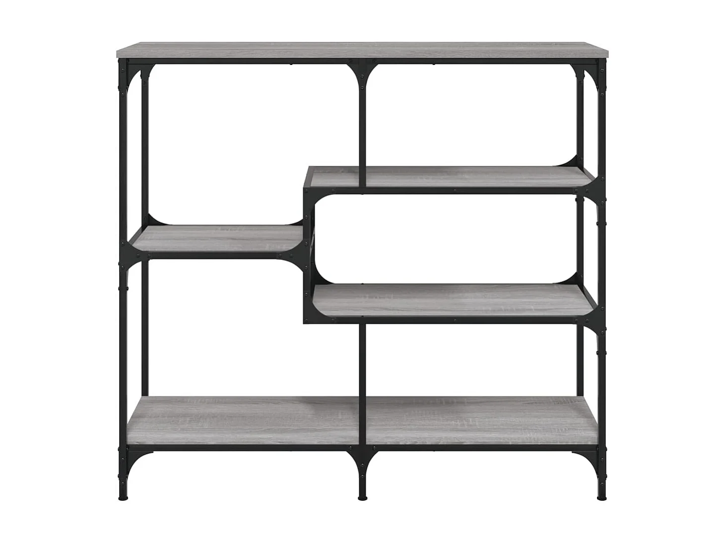 Table console sonoma gris 103x32x95 cm bois d'ingénierie