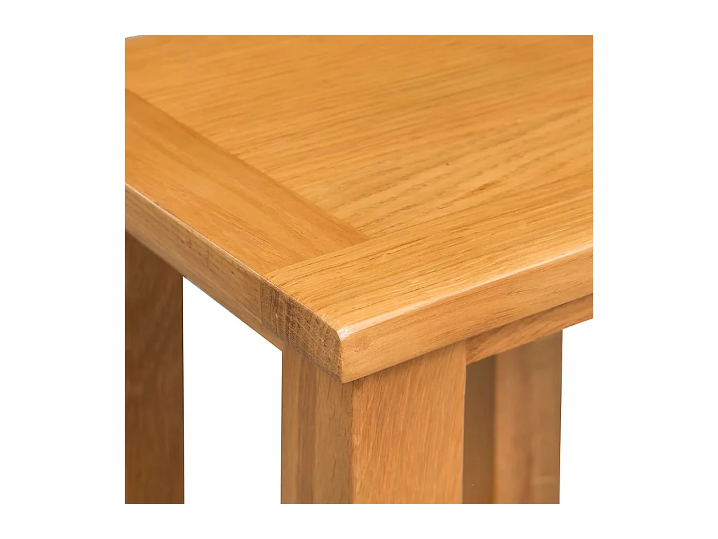 Bijzettafels 2 stuks 27 x 24 x 37 cm Massief eikenhout