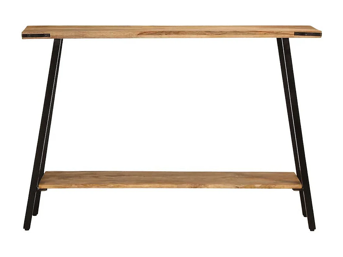 Tavolo consolle 110x30x75 cm in legno massello di mango