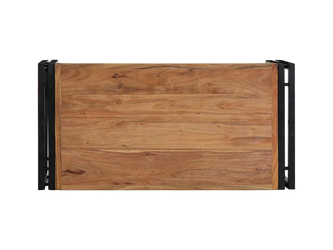 Table basse 80x40x35 cm bois massif d'acacia