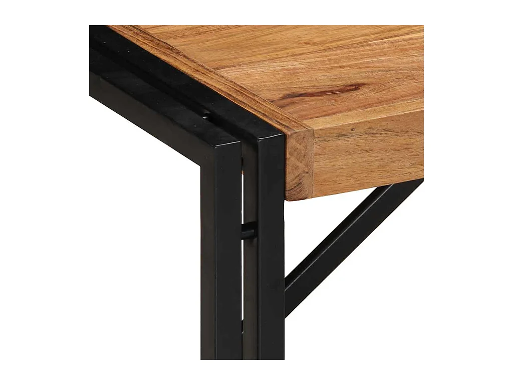 Table basse 80x40x35 cm bois massif d'acacia