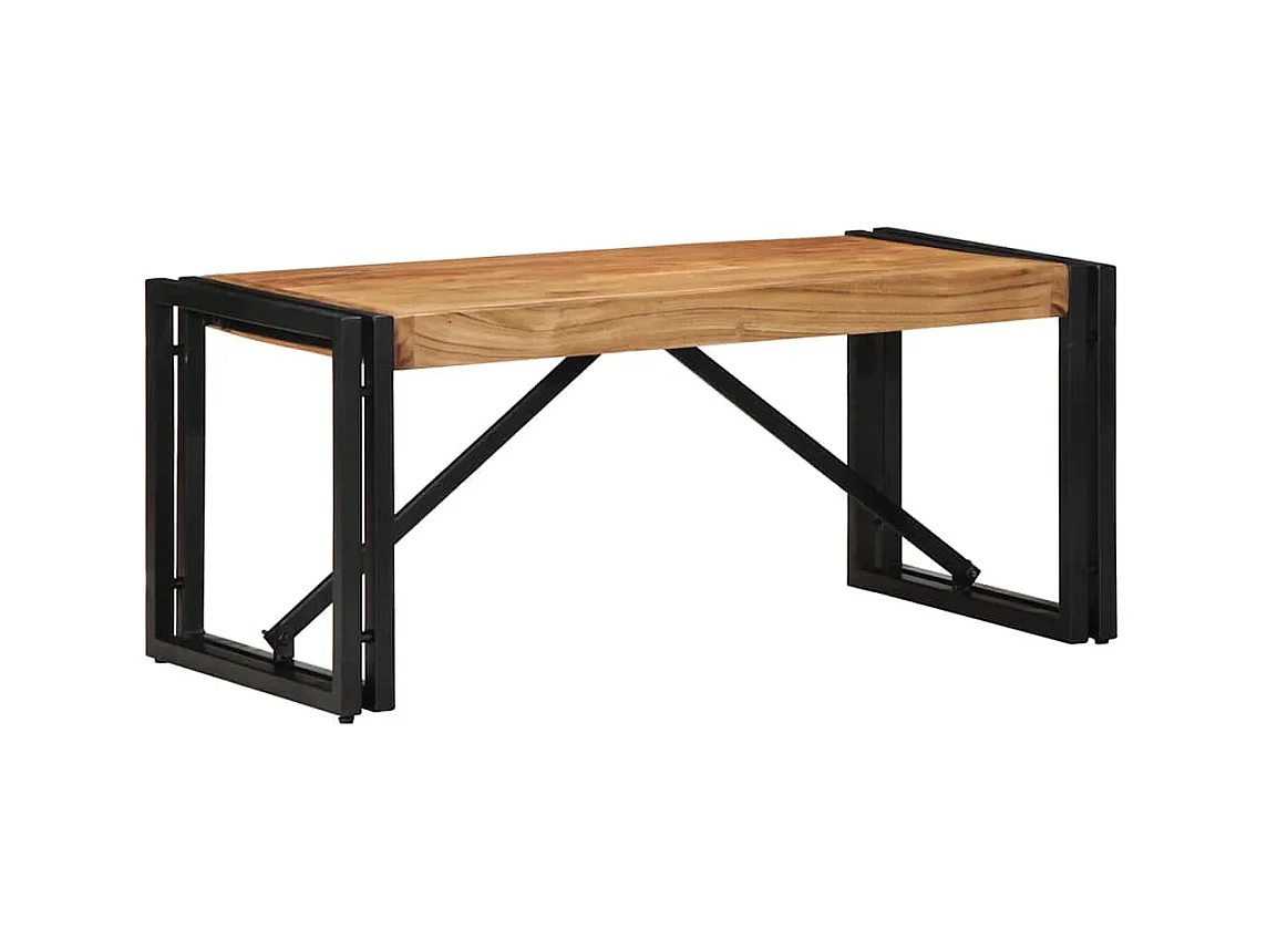 Table basse 80x40x35 cm bois massif d'acacia