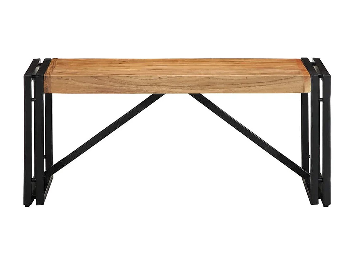 Table basse 80x40x35 cm bois massif d'acacia