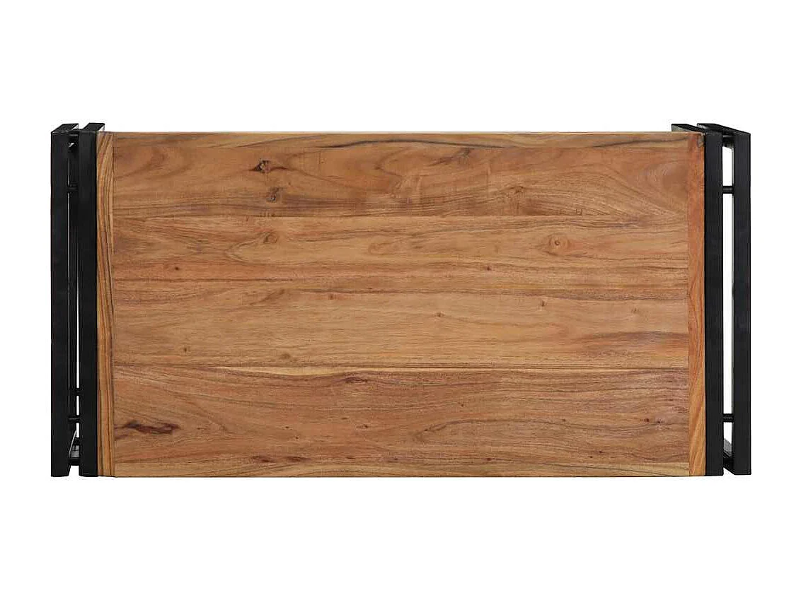 Table basse 80x40x35 cm bois massif d'acacia