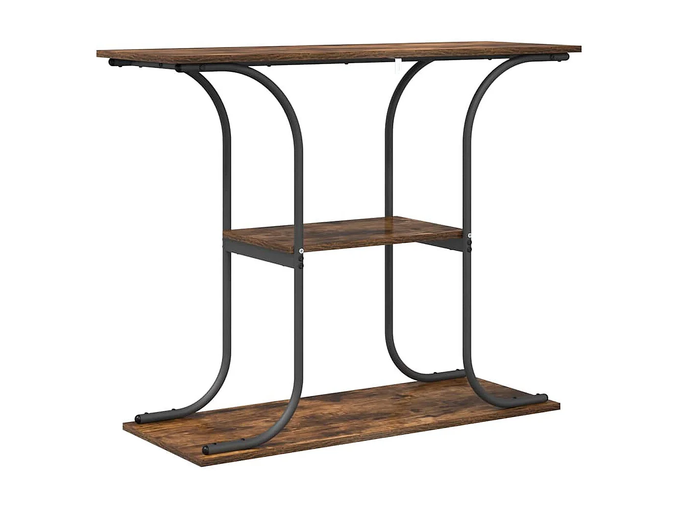 Consoletafel Gerookt eikenhout 101 x 35 x 80,5 cm Technisch hout