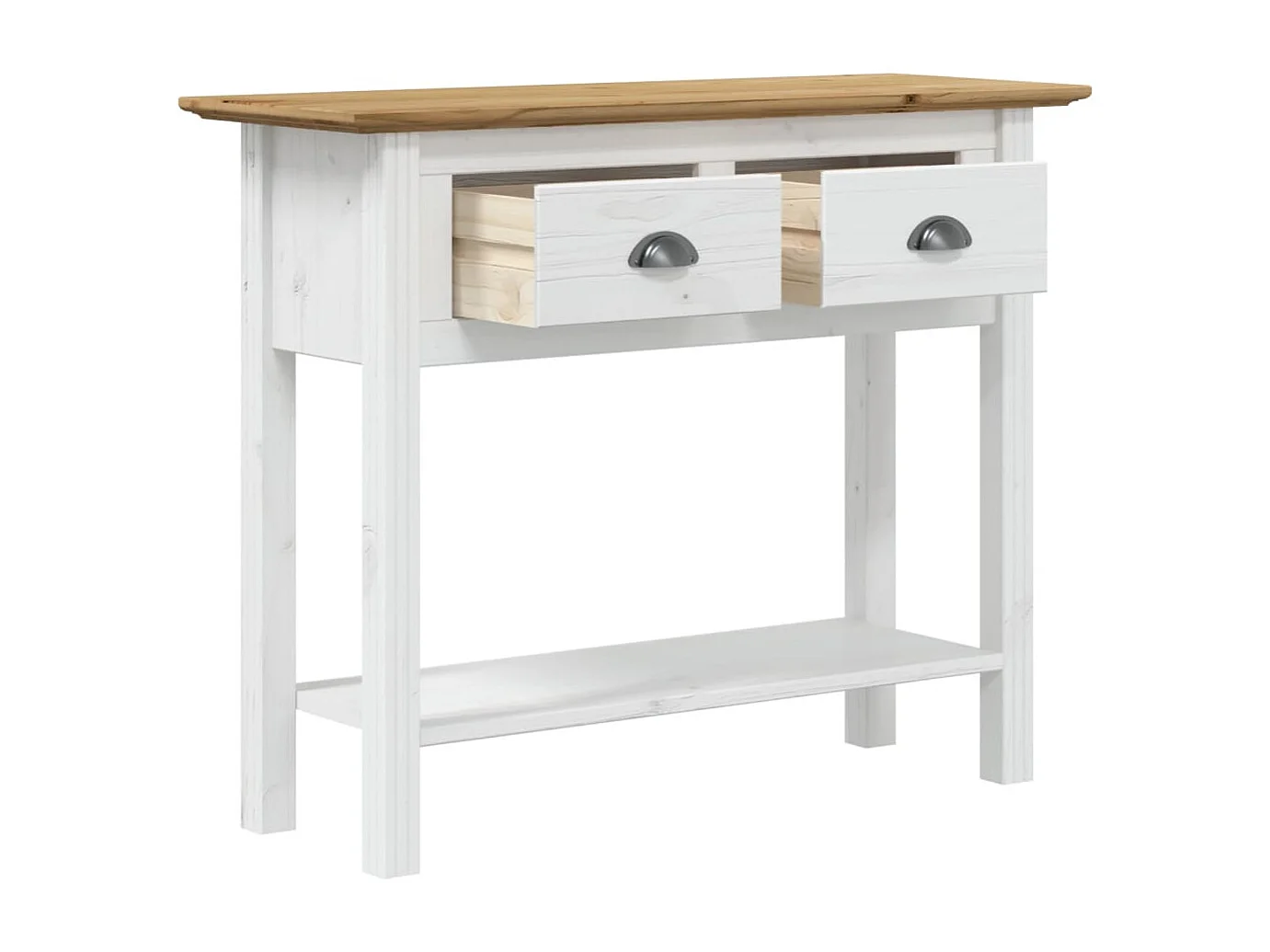 BODO bruine consoletafel 91x35x74 cm massief grenenhout