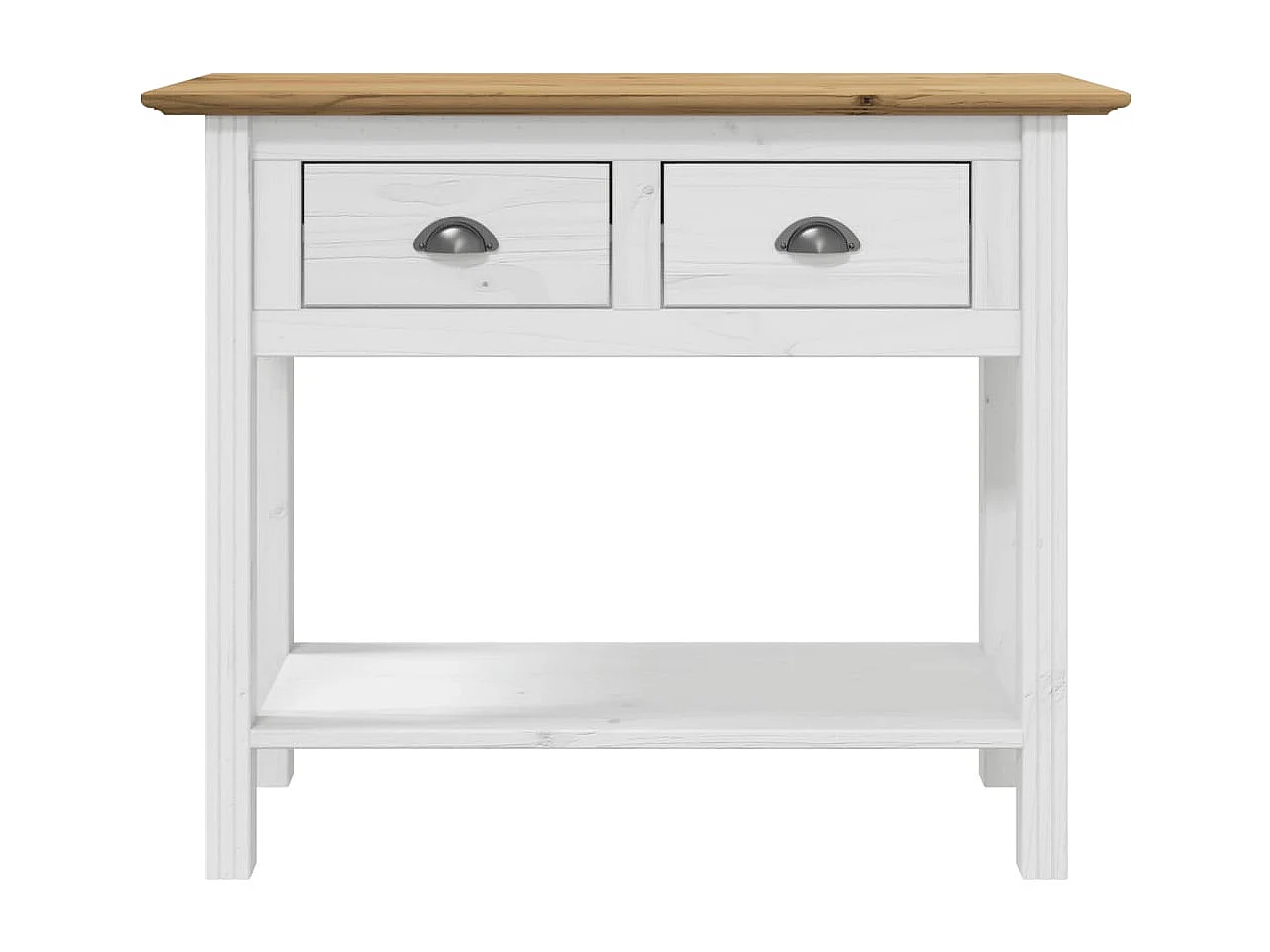 BODO bruine consoletafel 91x35x74 cm massief grenenhout