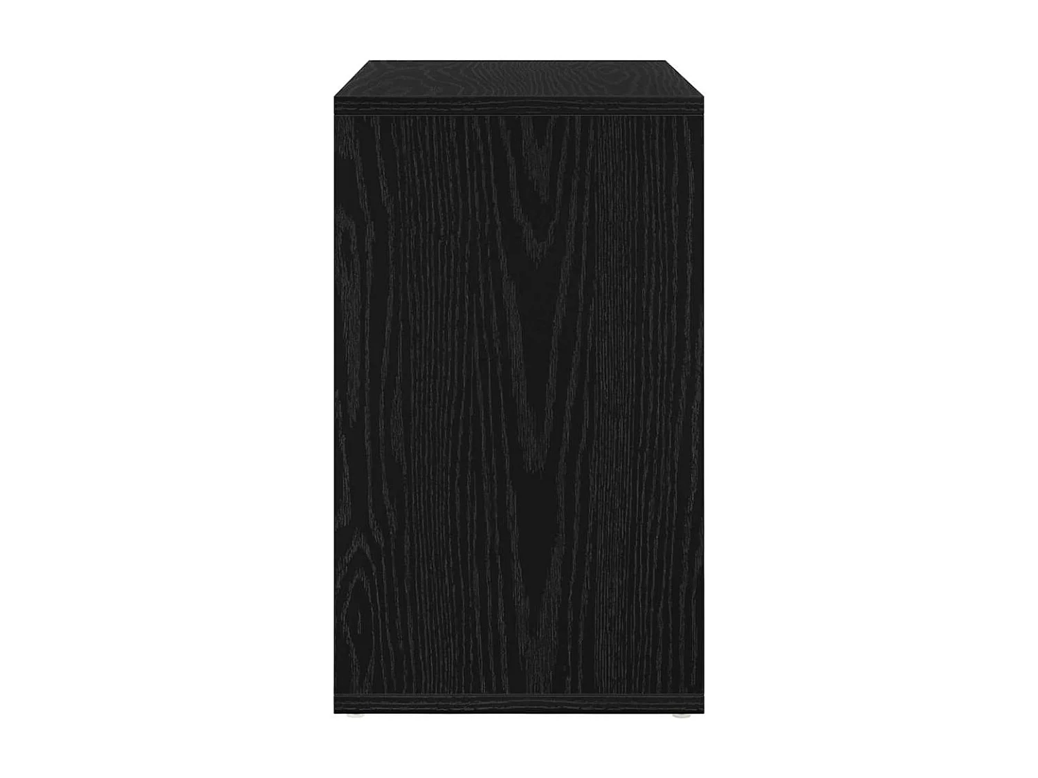 Tavolino impilabile 3 pezzi Rovere nero 55 x 30 x 50 cm