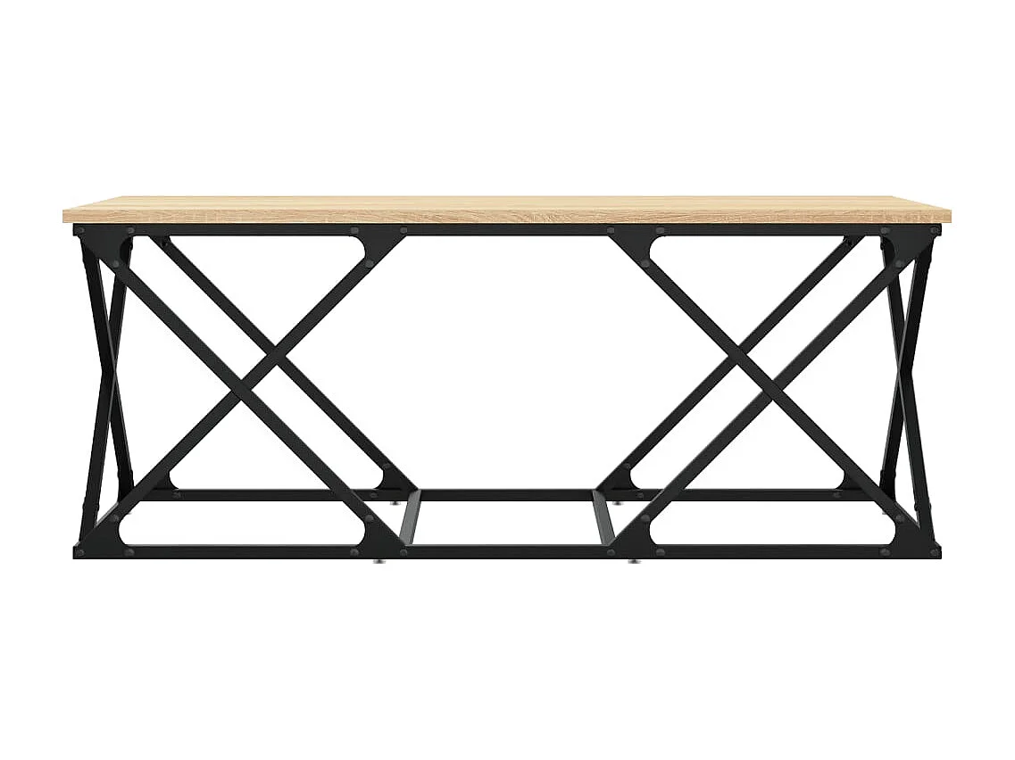 Table basse chêne sonoma 100x49x40 cm bois d'ingénierie
