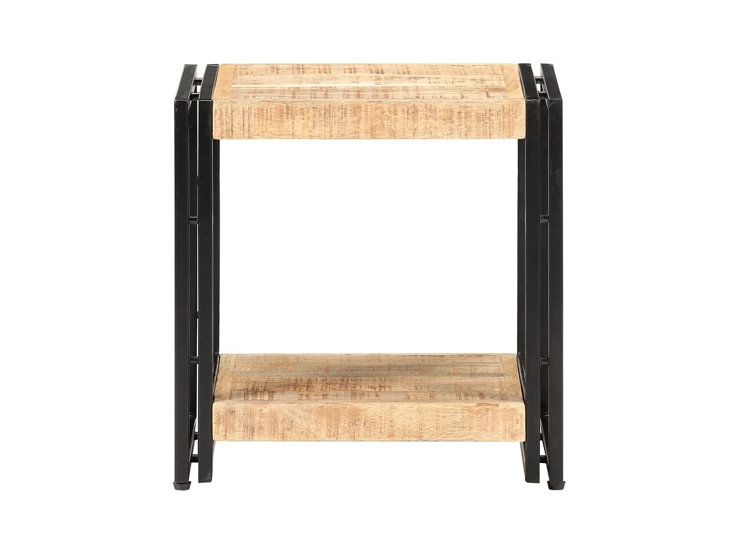 Bijzettafel 40x30x40 cm Ruw mangohout