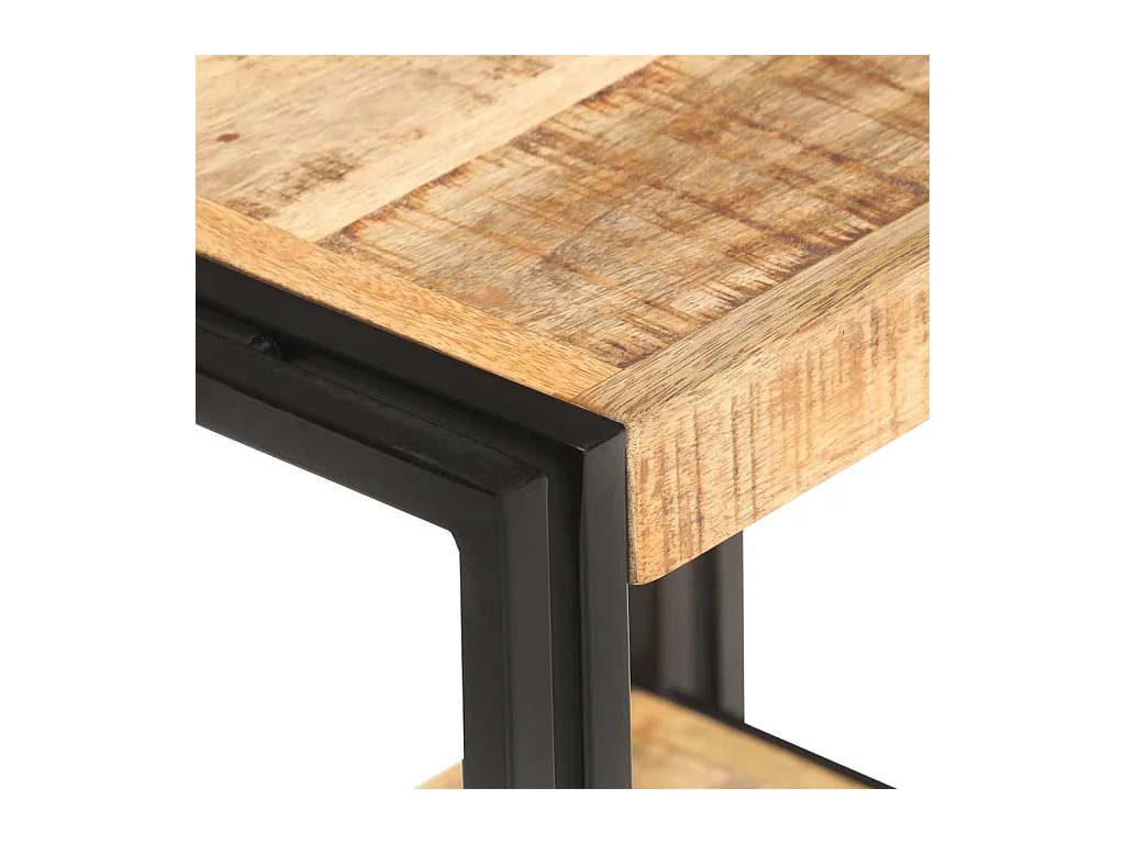 Bijzettafel 40x30x40 cm Ruw mangohout