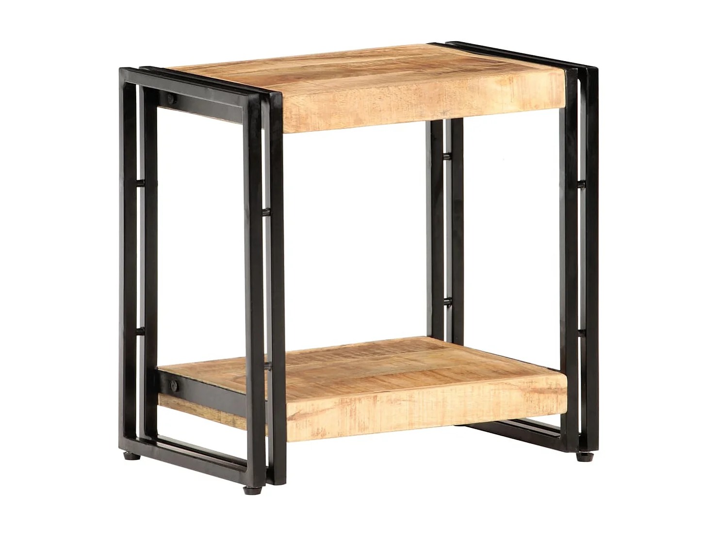 Bijzettafel 40x30x40 cm Ruw mangohout