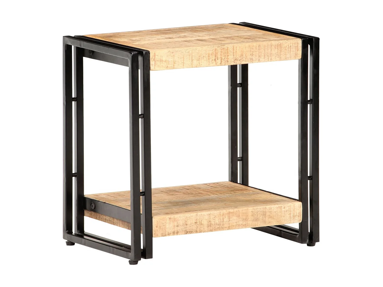 Bijzettafel 40x30x40 cm Ruw mangohout