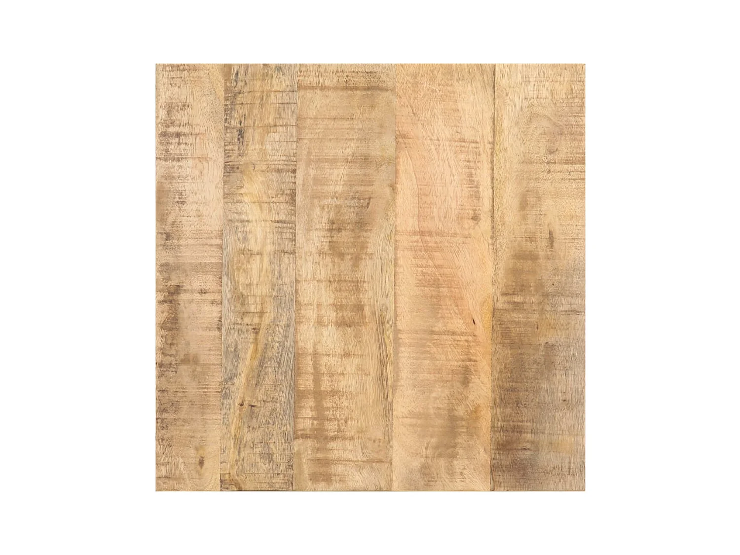 Table d'appoint avec roues 40x40x42 cm Bois de manguier brut