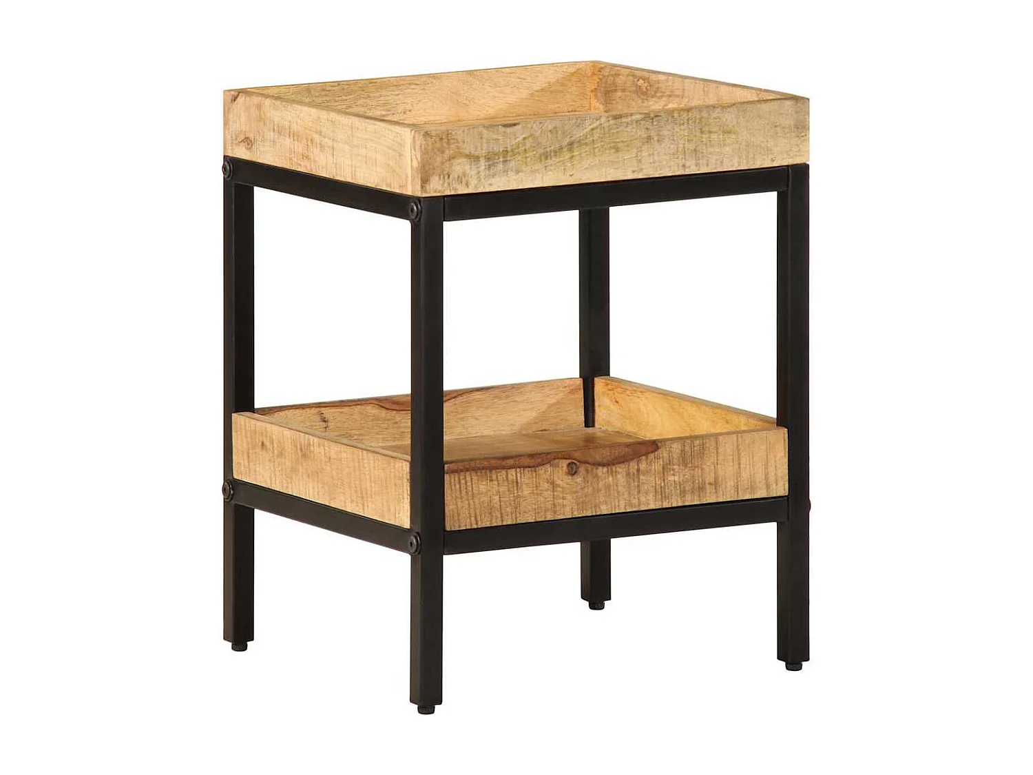 Table d'appoint Marron 35 x 35 x 45 cm bois de manguier massif