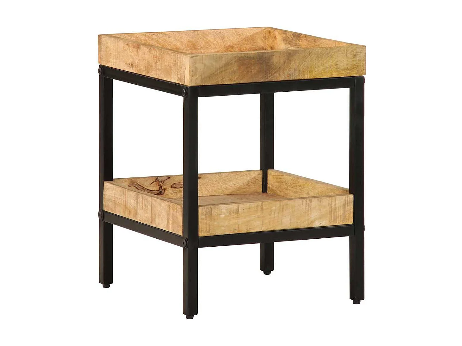 Table d'appoint Marron 35 x 35 x 45 cm bois de manguier massif