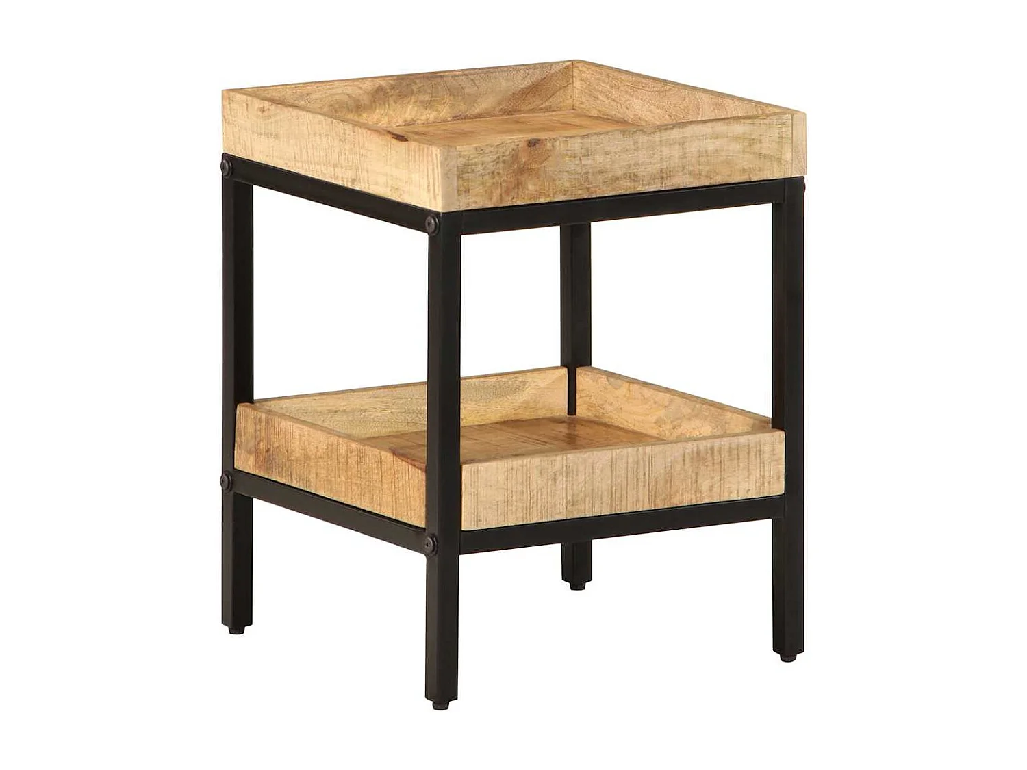 Table d'appoint Marron 35 x 35 x 45 cm bois de manguier massif