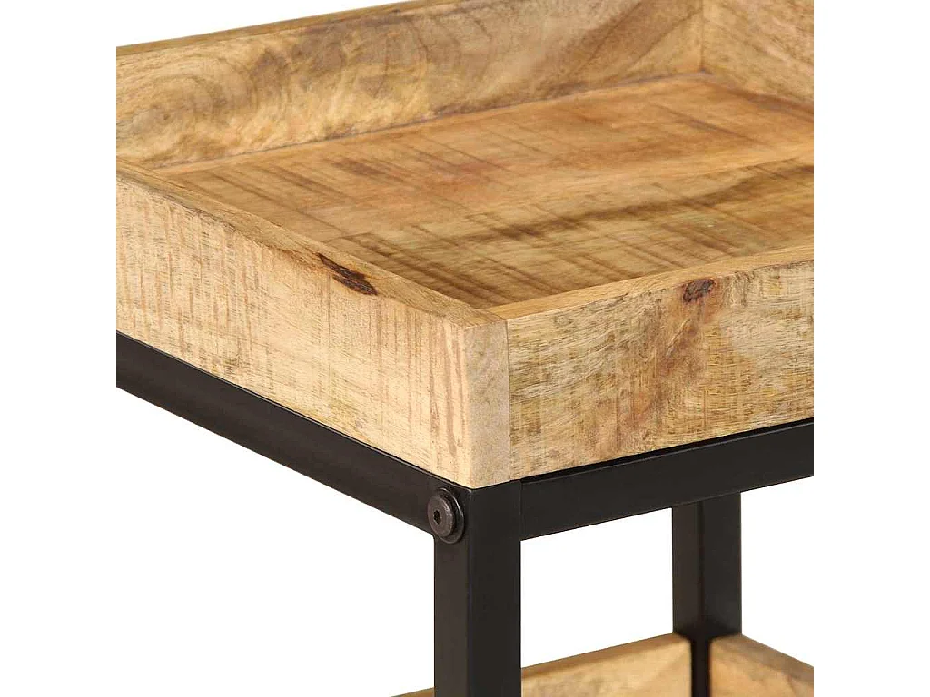 Table d'appoint Marron 35 x 35 x 45 cm bois de manguier massif