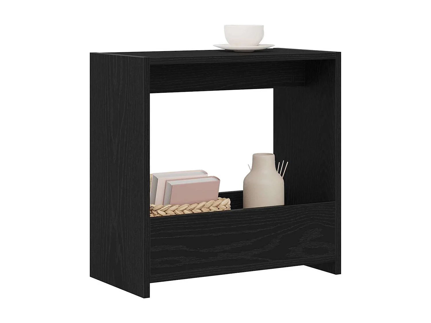 Table d'appoint Chêne noir 50 x 26 x 50 cm Bois d'ingénierie