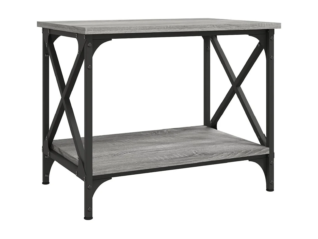Table d'appoint Sonoma gris 55x38x45 cm Bois d'ingénierie