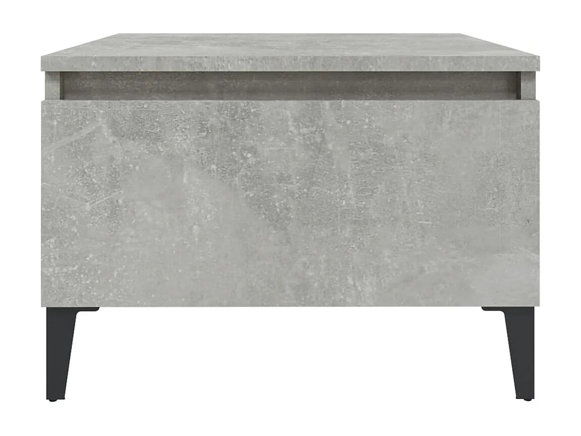 Table d'appoint Gris béton 50x46x35 cm Bois d'ingénierie