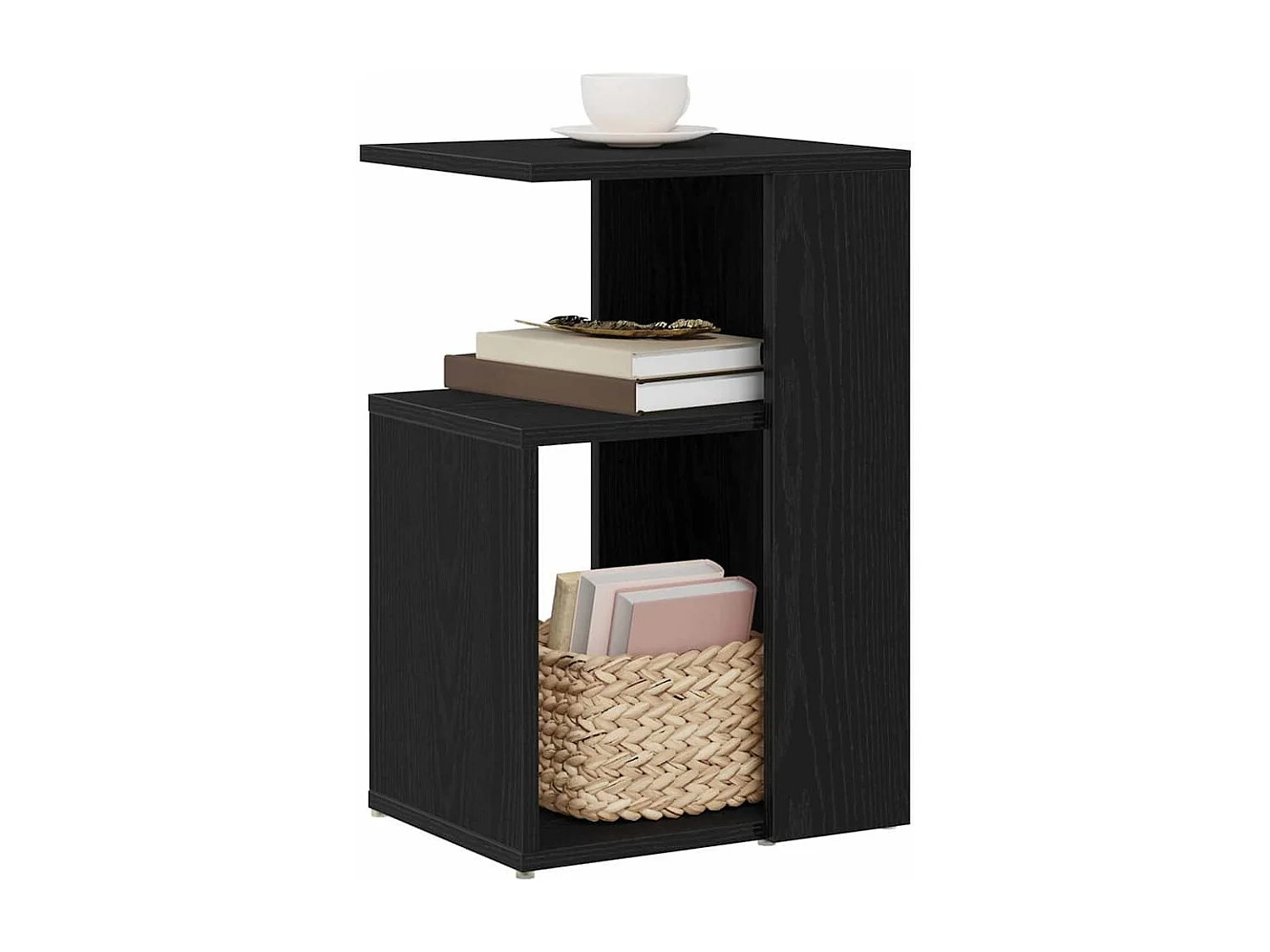 Table d'appoint Chêne noir 36 x 30 x 56 cm Bois d'ingénierie