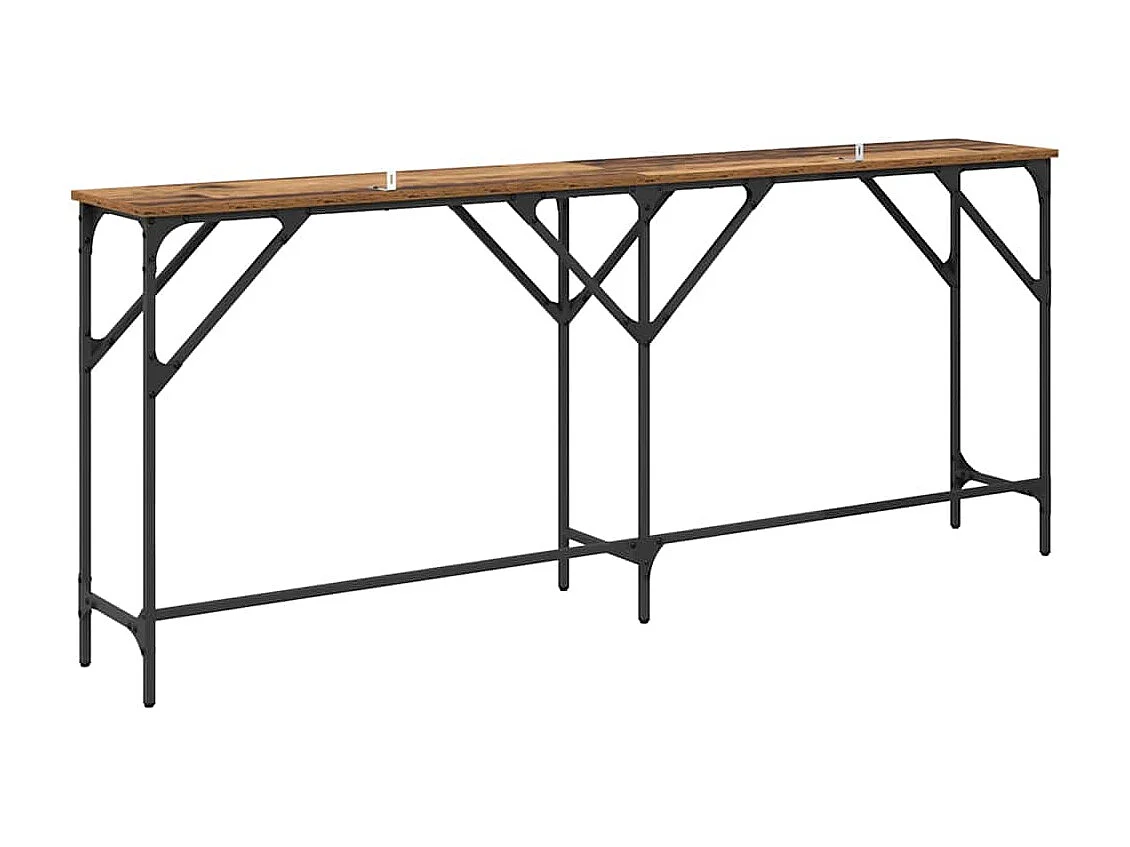 Tavolo consolle Legno antico 180 x 29 x 75 cm Legno ingegnerizzato